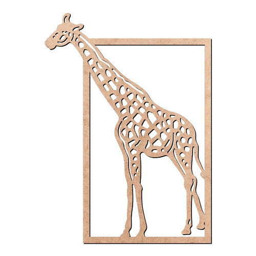 Recorte Quadro Girafa / MDF 3mm