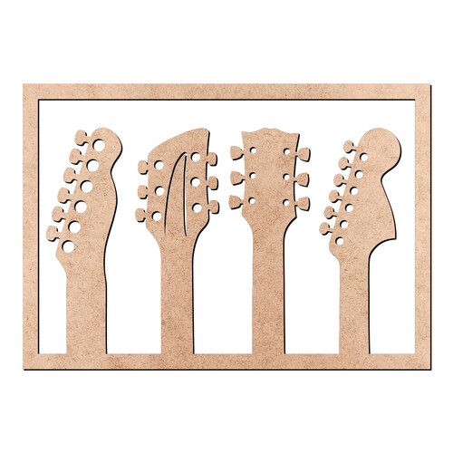Recorte Quadro Guitarras / MDF 3mm