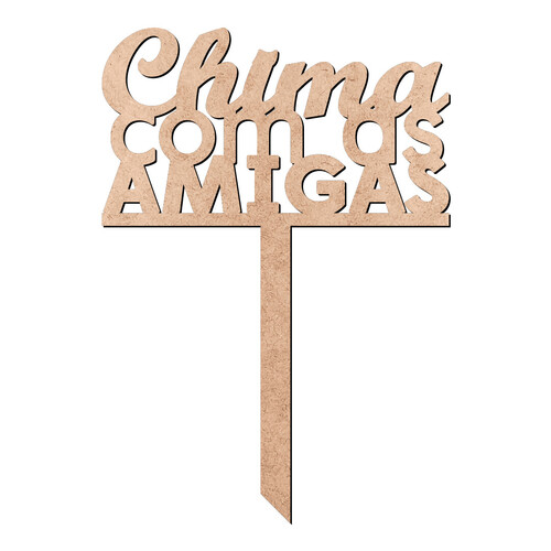 Recorte Enfeite de Cuia Chima com as Amigas / MDF 3mm