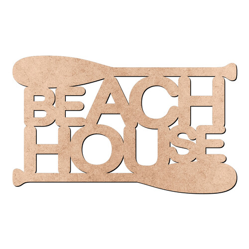Recorte Beach House / MDF 3mm