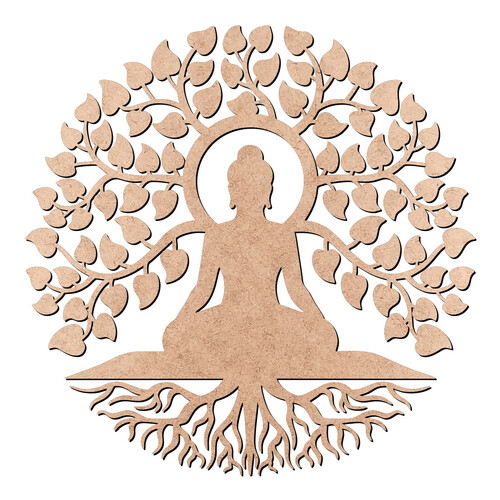 Recorte Árvore da Vida Buda / MDF 3mm