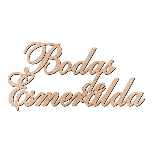 Recorte Bodas de Esmeralda / MDF 3mm