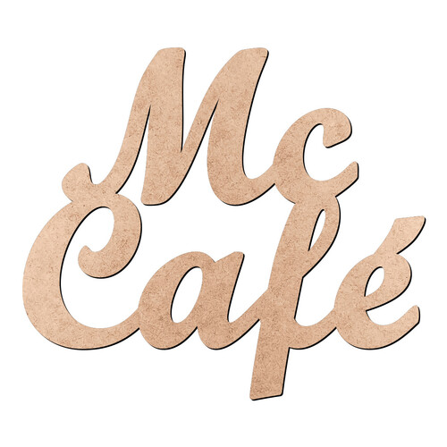 Recorte Mc Café / MDF 3mm