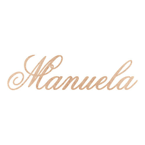 Recorte Manuela Old Script / MDF 3mm