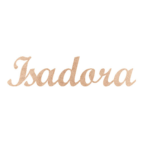 Recorte Isadora Script Mt Std / MDF 3mm