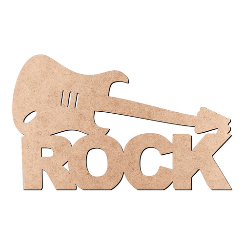 Recorte Rock Guitarra / MDF 3mm