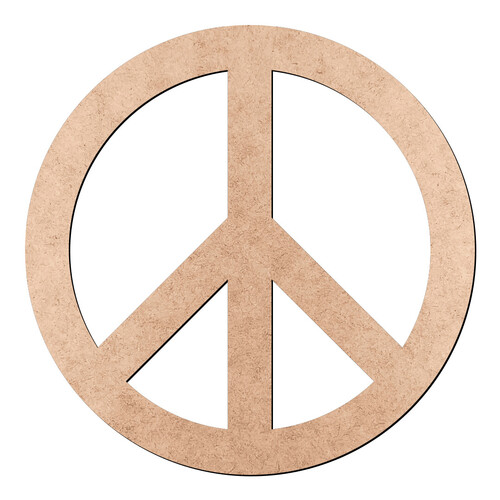 Recorte Símbolo da Paz / MDF 3mm