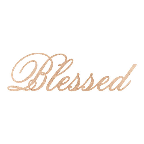 Recorte Blessed Old Script / MDF 3mm