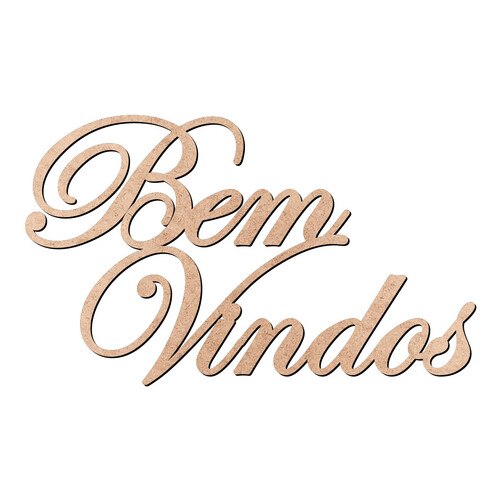 Recorte Bem Vindos / MDF 3mm