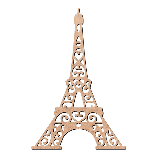 Recorte Torre Eiffel Vazada / MDF 3mm