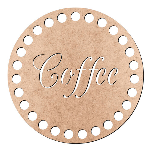 Recorte Base Porta Copo Coffee 10 cm / MDF 3mm