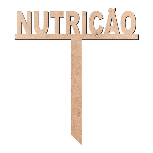 Recorte Enfeite Chimarrão Nutrição / MDF 3mm