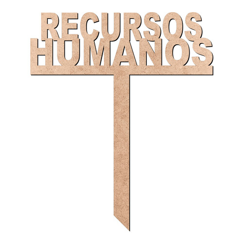 Recorte Enfeite Chimarrão Recursos Humanos / MDF 3mm