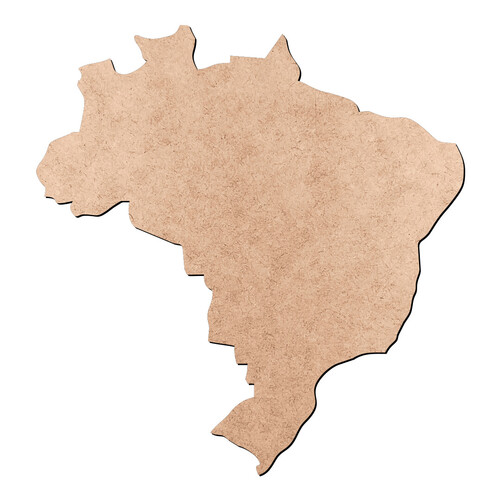 Recorte Mapa do Brasil Simplificado / MDF 3mm