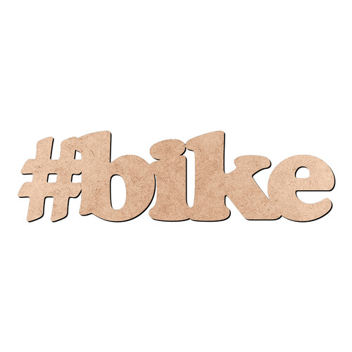 Recorte Hashtag Bike / MDF 3mm