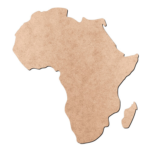 Recorte Mapa África / MDF 3mm