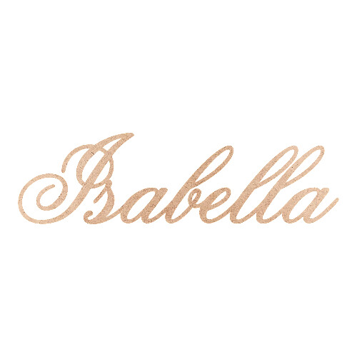 Recorte Isabella Old Script / MDF 3mm