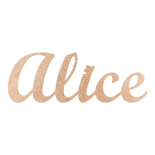 Recorte Alice Script Mt Std / MDF 3mm