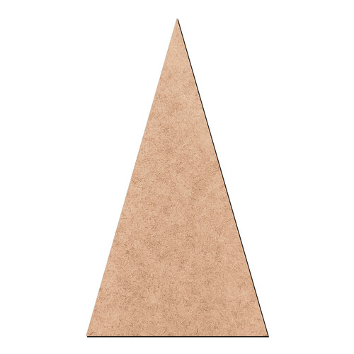 Recorte Triângulo Isósceles  / MDF 3mm