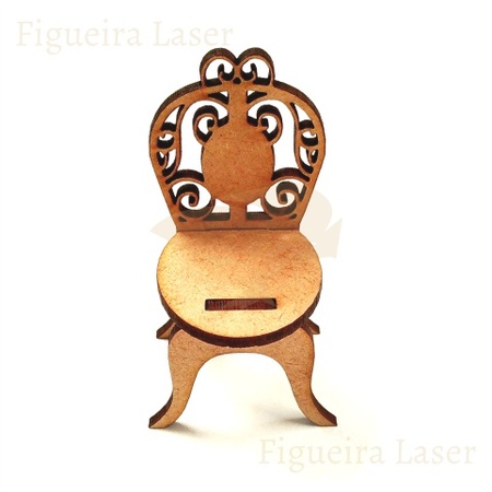 Cadeirinha MDF 3 mm Crú 8,5 cm