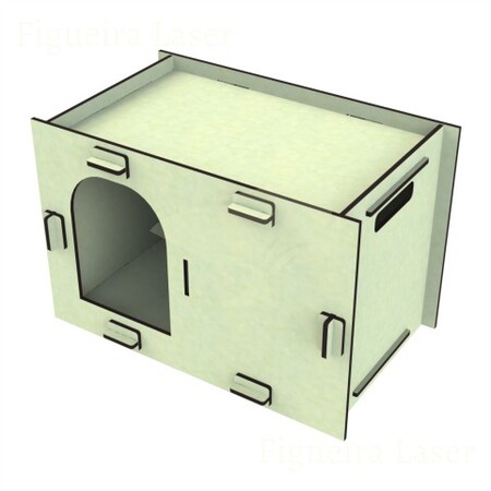 Casinha Pet MDF 6 mm Ultra 30 x 45 x 30 cm