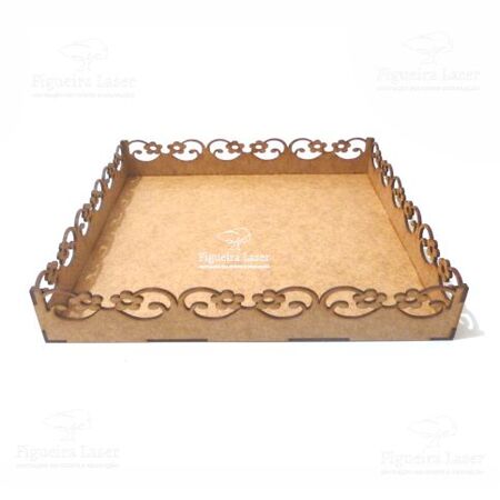 Bandeja Floral MDF 3 mm 40 cm 