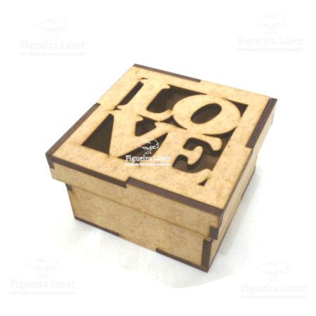 Caixinha LOVE 7 cm MDF