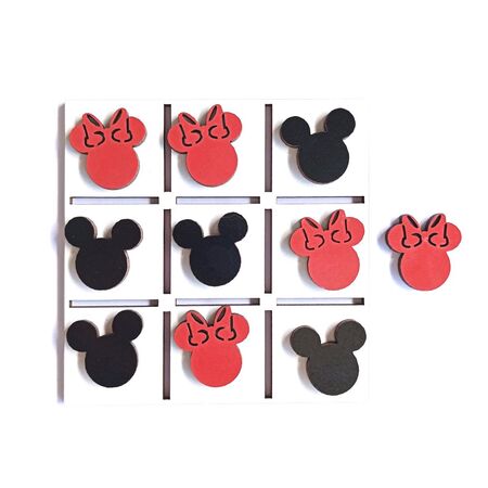 Jogo da Velha 10 cm MDF Mickey Minie