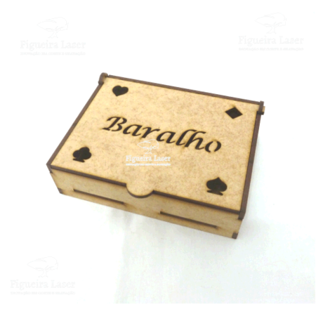 Caixa para Baralho de Cartas MDF