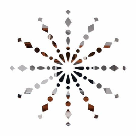 Kit 72 Pecinhas Espelhadas P Mandalas