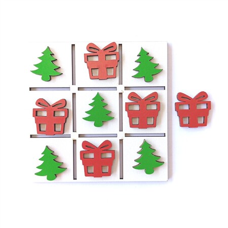 Jogo da Velha 10 cm MDF Natal