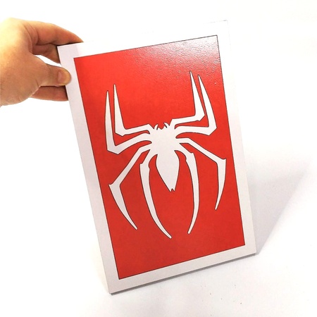 Placa Aranha MDF 30 x 20 cm