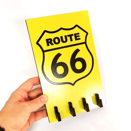 Porta Chaves Route 66 MDF 15 x 24 cm
