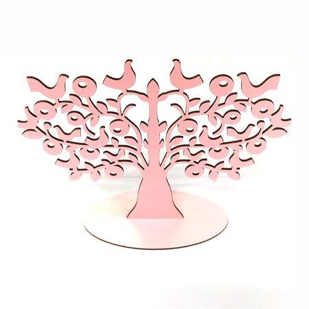 Árvore Decoração MDF 3mm Rosa