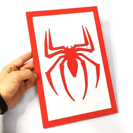 Placa Aranha MDF 30 x 20 cm