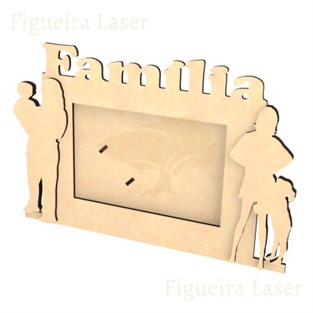 Porta Retrato Família 10 x 15 cm MDF 3 mm