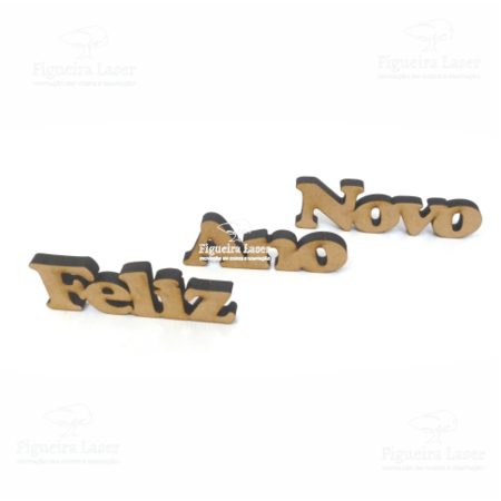 Feliz Ano Novo - Decoração - MDF 12 mm