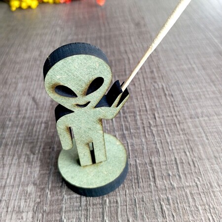 Porta Incenso Extraterrestre MDF Plus 8 cm