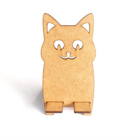 Porta Celular Gatinho MDF 3 mm