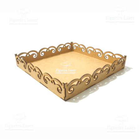 Bandeja Provençal MDF 3 mm 30 cm 