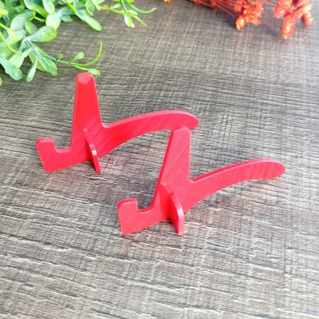 Suporte Azulejo Par Acrílico 2mm Vermelho