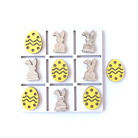 Jogo da Velha 10 cm MDF Páscoa
